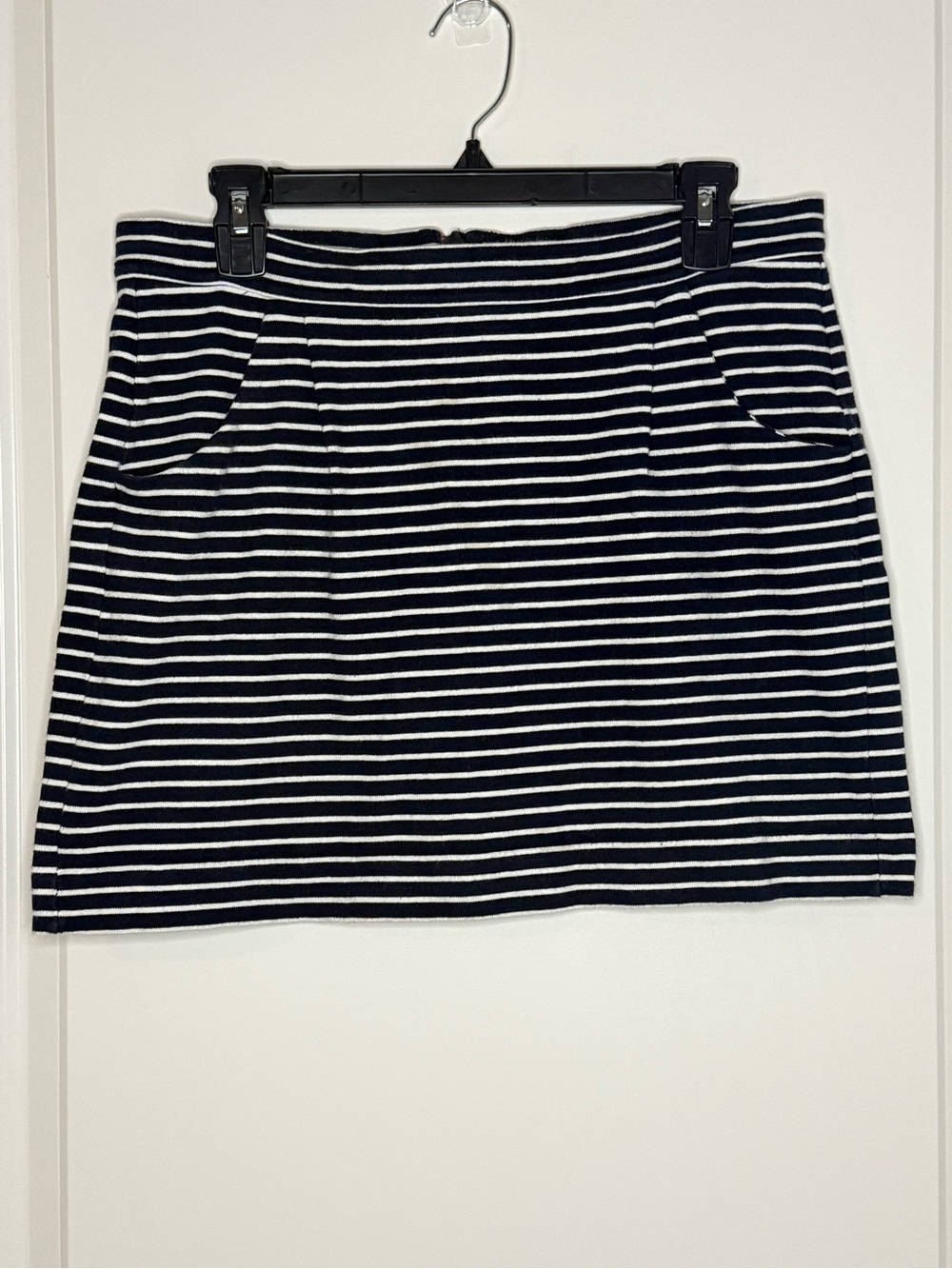GAP Navy and White Striped Mini Skirt